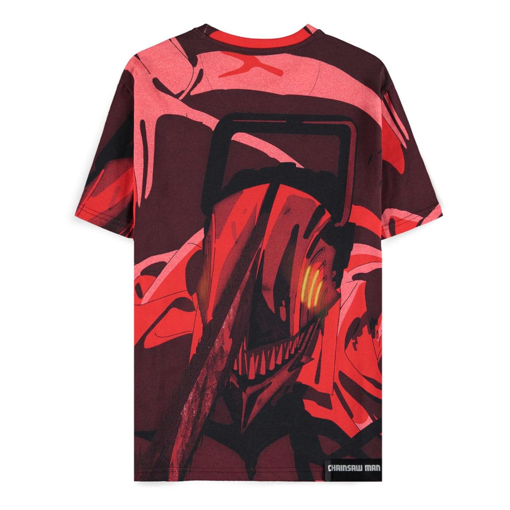 Chainsaw Man T-shirt - Rage All Over - Storlek S