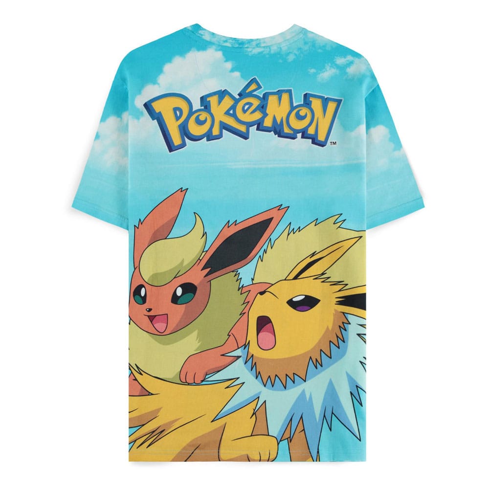 Pokémon T-Shirt Mirage AOP - Eevee Evolution - Storlek M