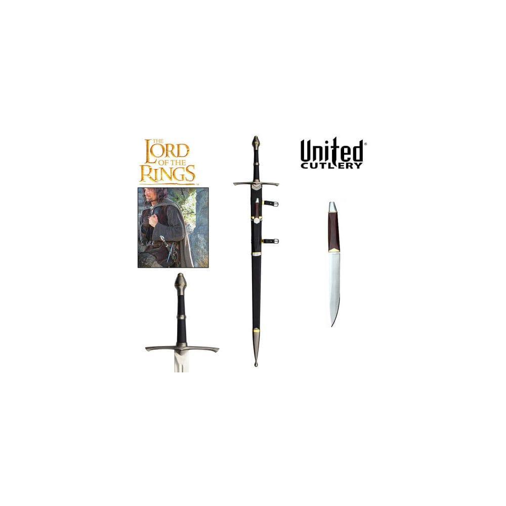 Lord of the Rings Replica 1/1 Sheath with Dagger for the Strider Sword