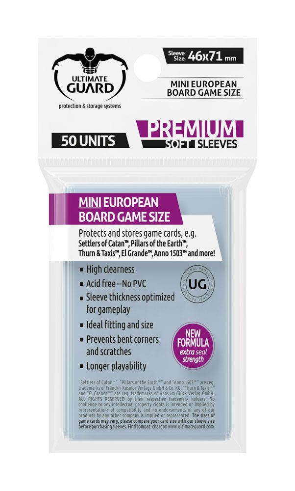 Ultimate Guard Brädspel Sleeves (50) - Mini European