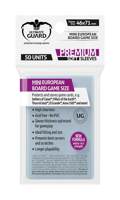 Ultimate Guard Brädspel Sleeves (50) - Mini European