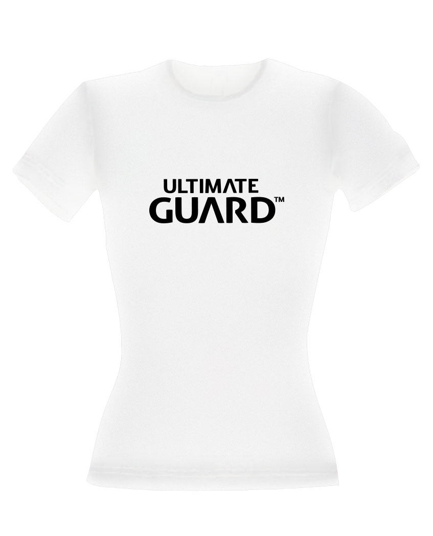 Ultimate Guard Ladies T-Shirt Wordmark White Size XS