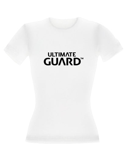 Ultimate Guard Ladies T-Shirt Wordmark White Size M