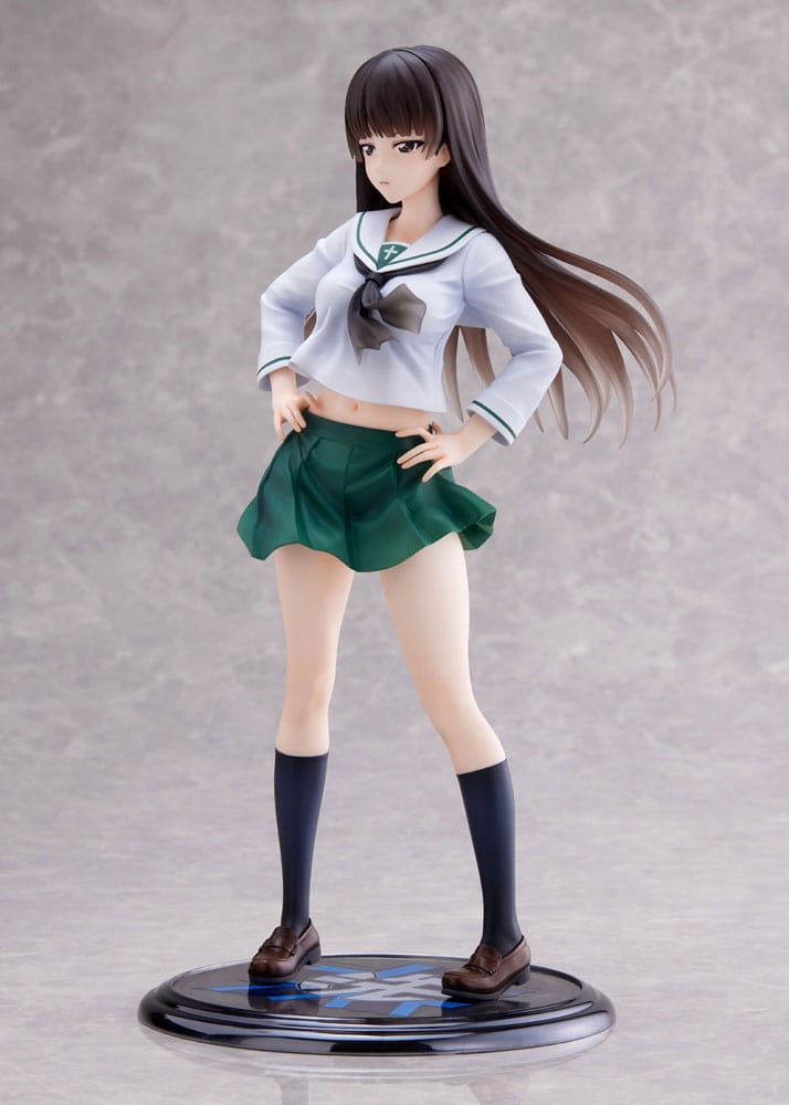 Girls und Panzer Senshadou Daisakusen! PVC Staty 1/7 Shiho Nishizumi Oarai Girls High 25 cm