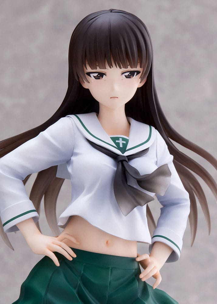 Girls und Panzer Senshadou Daisakusen! PVC Staty 1/7 Shiho Nishizumi Oarai Girls High 25 cm