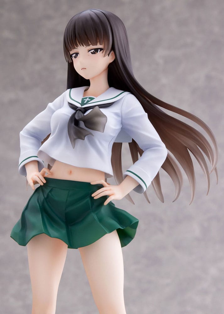 Girls und Panzer Senshadou Daisakusen! PVC Staty 1/7 Shiho Nishizumi Oarai Girls High 25 cm