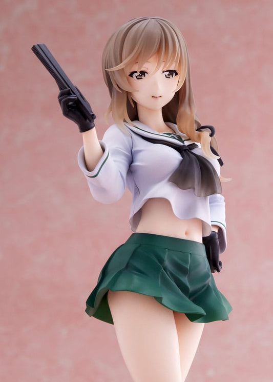 Oarai Girls High PVC Staty 1/7 Chiyo Shimada 25 cm