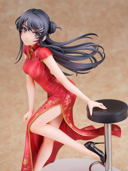 Rascal Does Not Dream of Bunny Girl Senpai Staty 1/7 Mai Sakurajima Chinese Klänning Ver. 22 cm