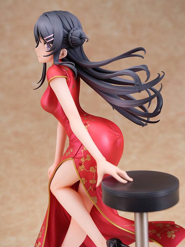 Rascal Does Not Dream of Bunny Girl Senpai Staty 1/7 Mai Sakurajima Chinese Klänning Ver. 22 cm