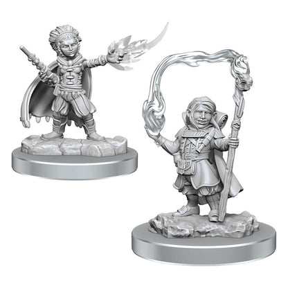 D&D Nolzur's Marvelous Miniatures Unpainted Miniatures 2-Pack Halfling Wizards