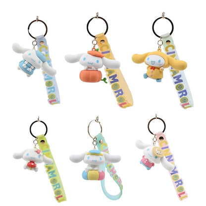 Sanrio Four Seasons Series Nyckelringar with Hand Strap Cinnamoroll Display (12)