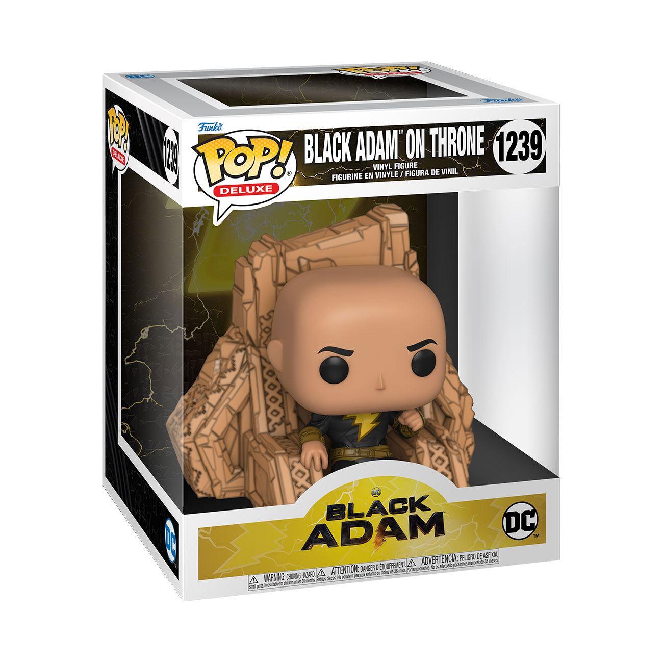 Black Adam POP Deluxe Figur Black Adam on Throne 9 cm