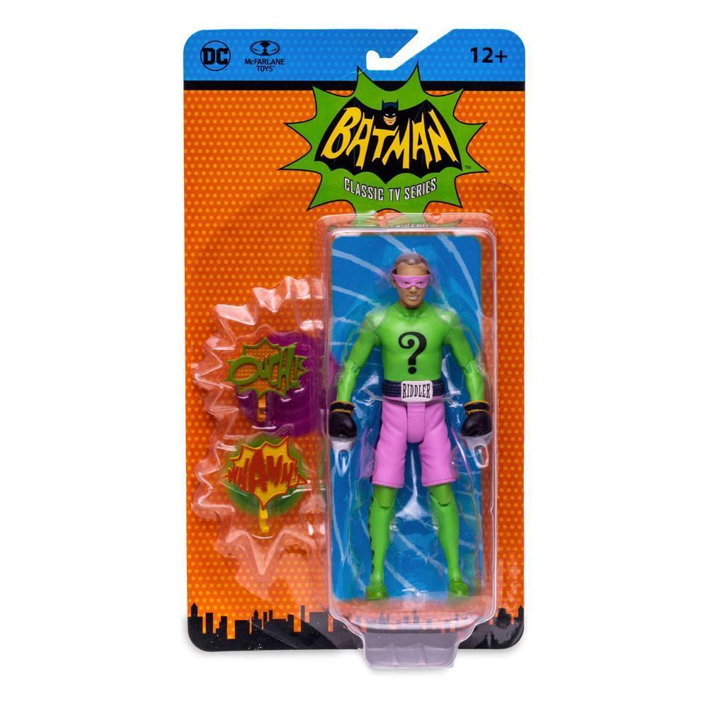 DC Retro Actionfigur Batman 66 The Riddler in Boxing Vantar 15 cm