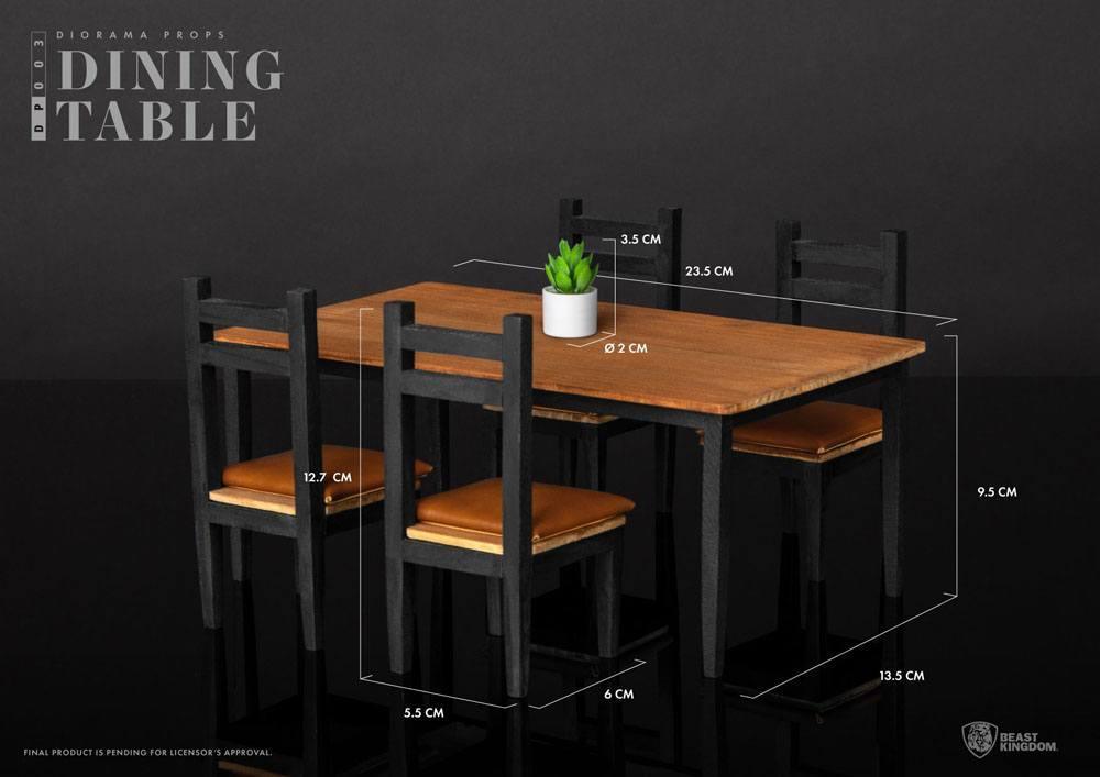 Diorama Props Series Dining Table Set