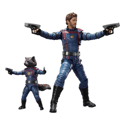 Guardians of the Galaxy 3 S.H. Figuarts Actionfigurer Star Lord & Rocket Raccoon 6-15 cm