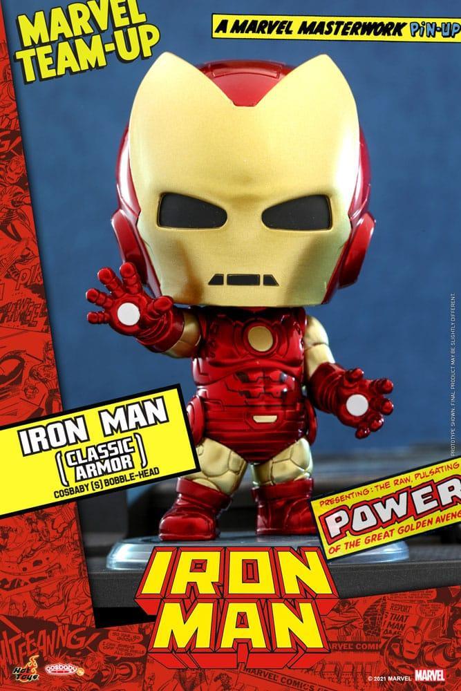 Marvel Comics Cosbaby (S) Mini Actionfigur Iron Man (Classic Armor) 10 cm