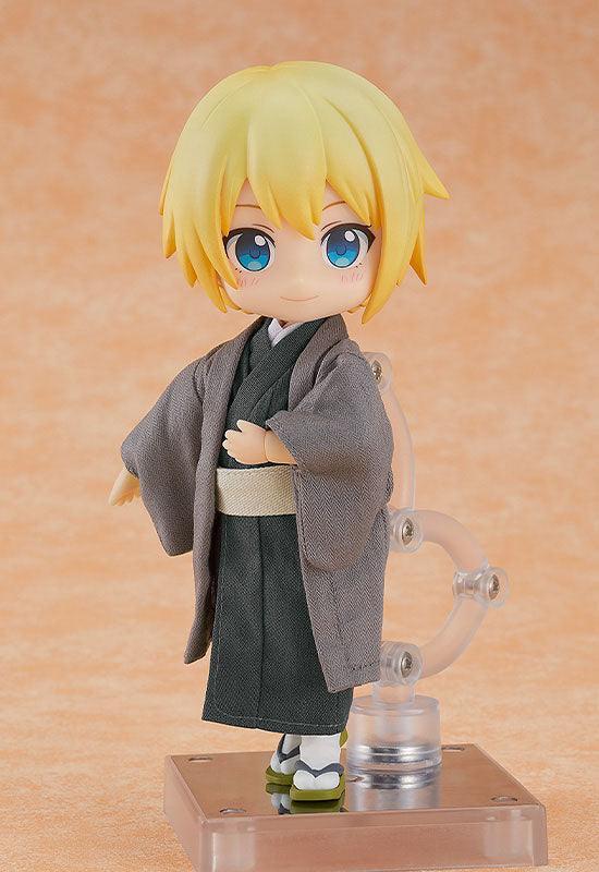 Original Character for Nendoroid Docka Figur Outfit Set: Kimono - Boy (Gray)