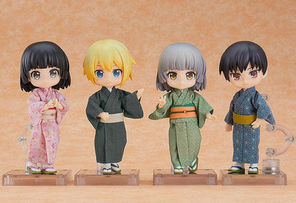 Original Character for Nendoroid Docka Figur Outfit Set: Kimono - Boy (Gray)