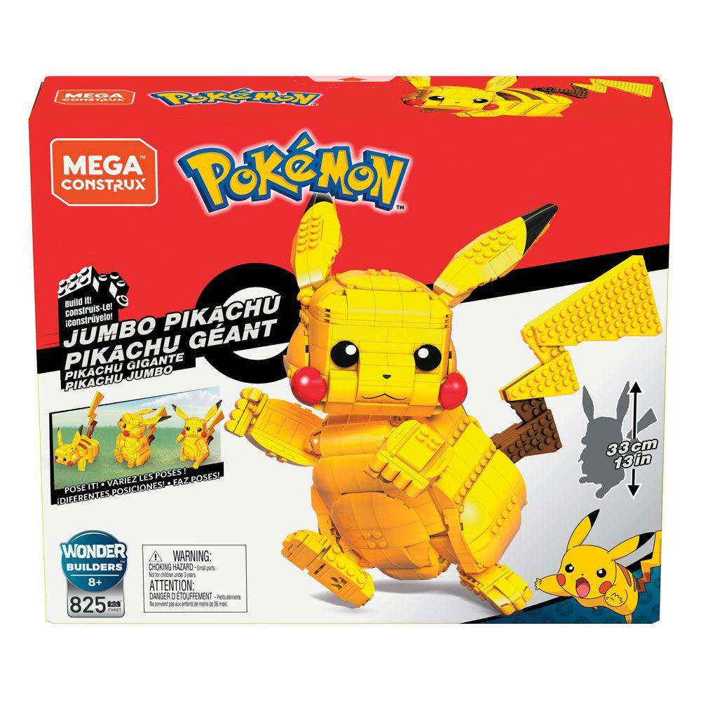 Pokemon Mega Construx Wonder Builders Construction Set Jumbo Pikachu 33 cm