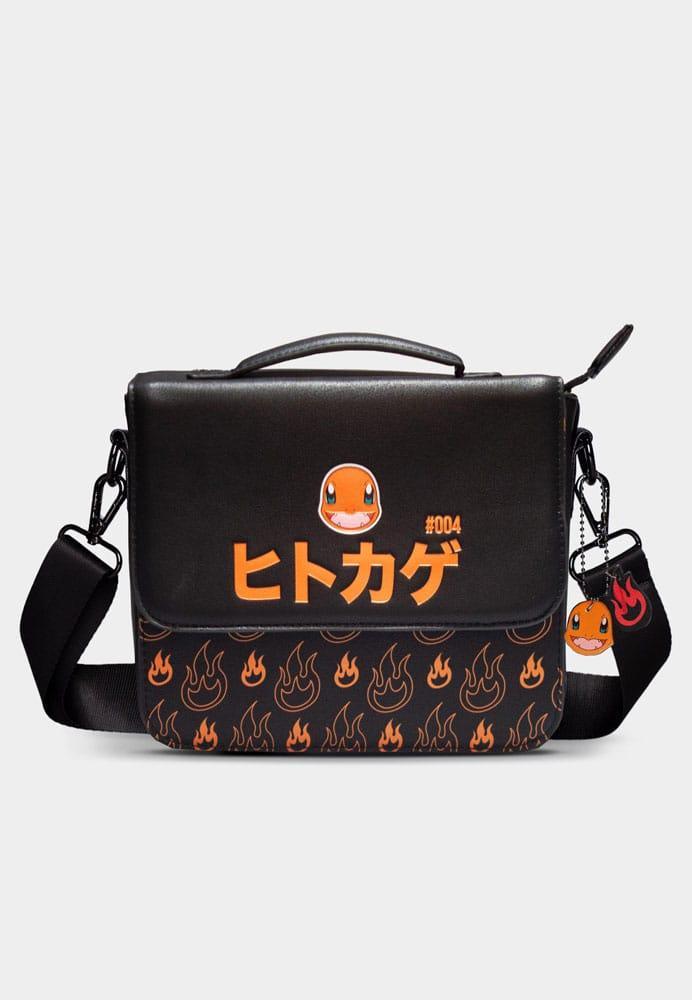 Pokemon PU Leather Axelremsväska Charmander