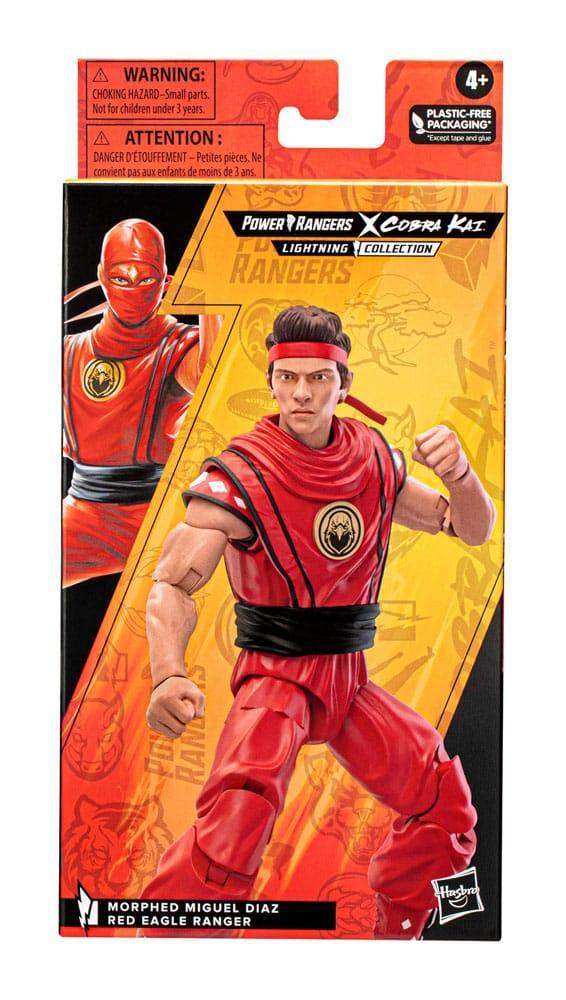 Power Rangers x Cobra Kai Lightning Collection Actionfigur Morphed Miguel Diaz Red Eagle Ranger 15 cm