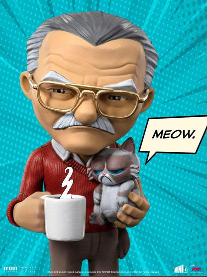 Stan Lee Mini Co. PVC Figur Stan Lee with Grumpy Cat 14 cm