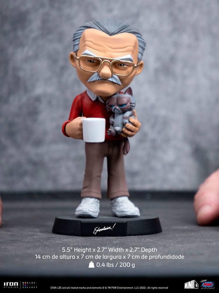 Stan Lee Mini Co. PVC Figur Stan Lee with Grumpy Cat 14 cm