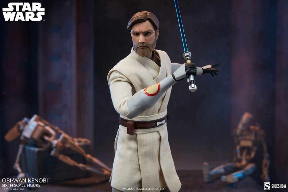 Star Wars The Clone Wars Actionfigur 1/6 Obi-Wan Kenobi 30 cm