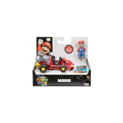 The Super Mario Bros. Movie Mini Actionfigurer with Karts 6 cm Assortment (6)