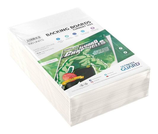 Ultimate Guard Comic Backing Boards (100) - Current Size