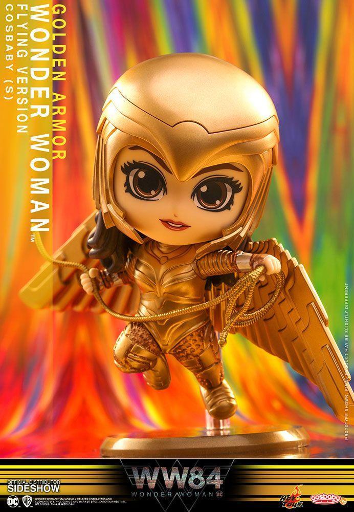 Wonder Woman 1984 Cosbaby (S) Mini Actionfigur Golden Armor Wonder Woman (Flying Version) 10 cm