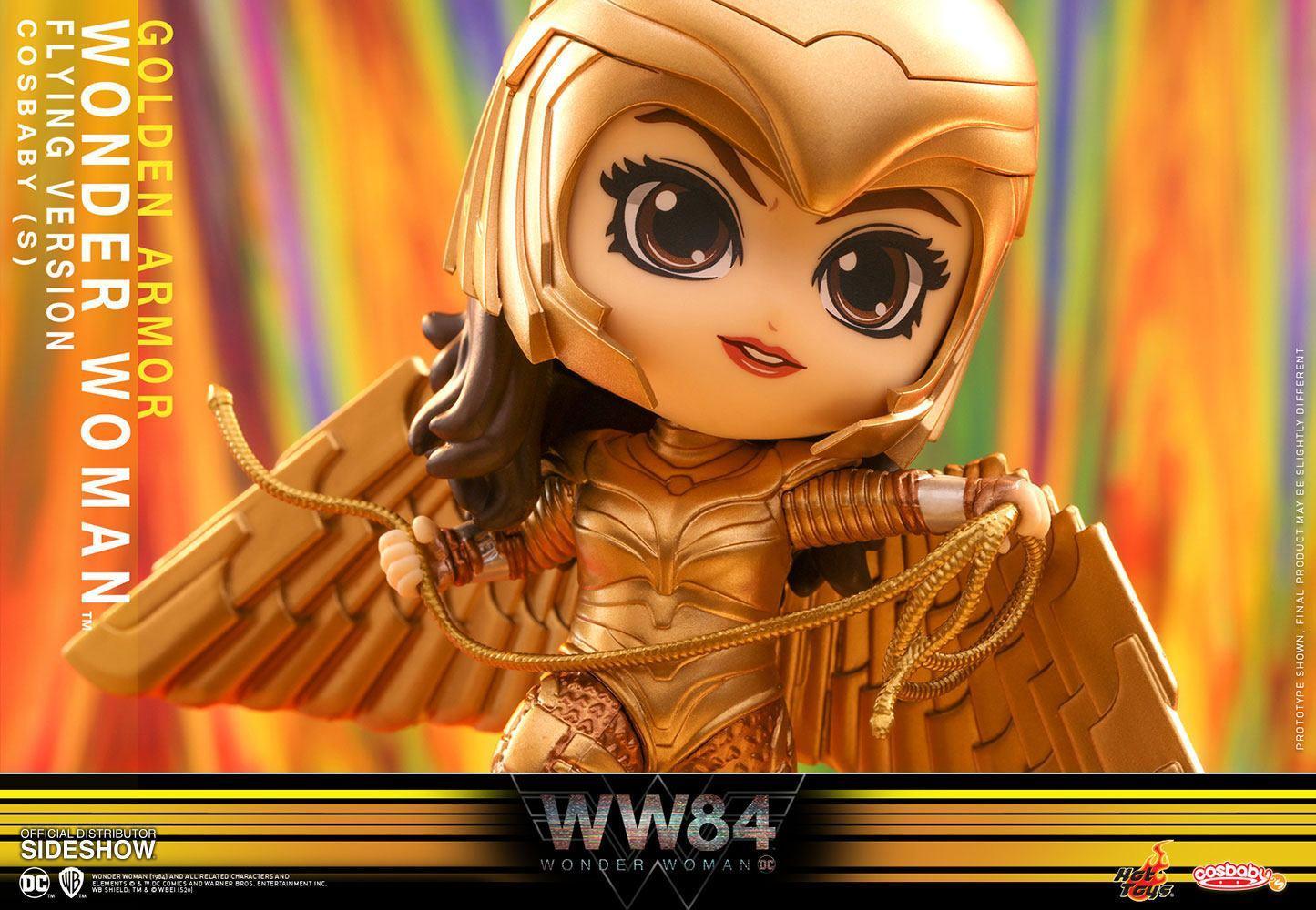 Wonder Woman 1984 Cosbaby (S) Mini Actionfigur Golden Armor Wonder Woman (Flying Version) 10 cm