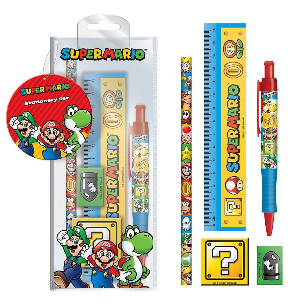 Super Mario 5-Piece Skrivset - Nerdbutiken